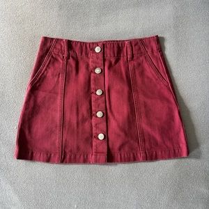 Denim Mini Skirt - US 27